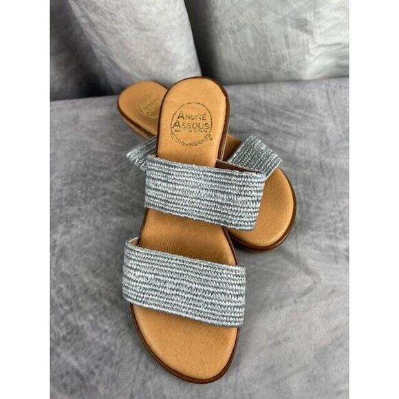 Andre Assous Women's Size US 6 EU 36 Galia Featherweights Sandal Gray $149 - Picture 7 of 7